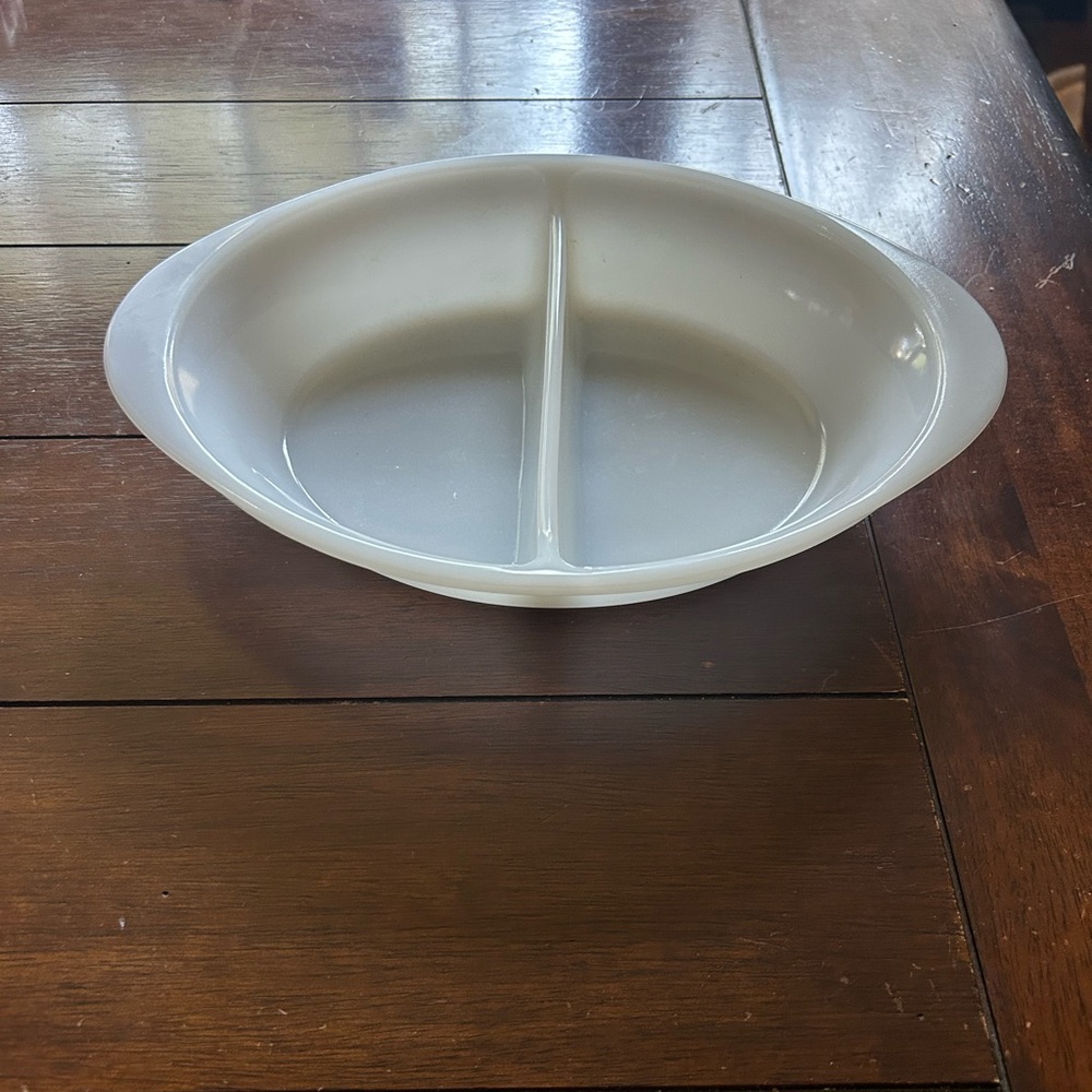 White Divided Serving Dish